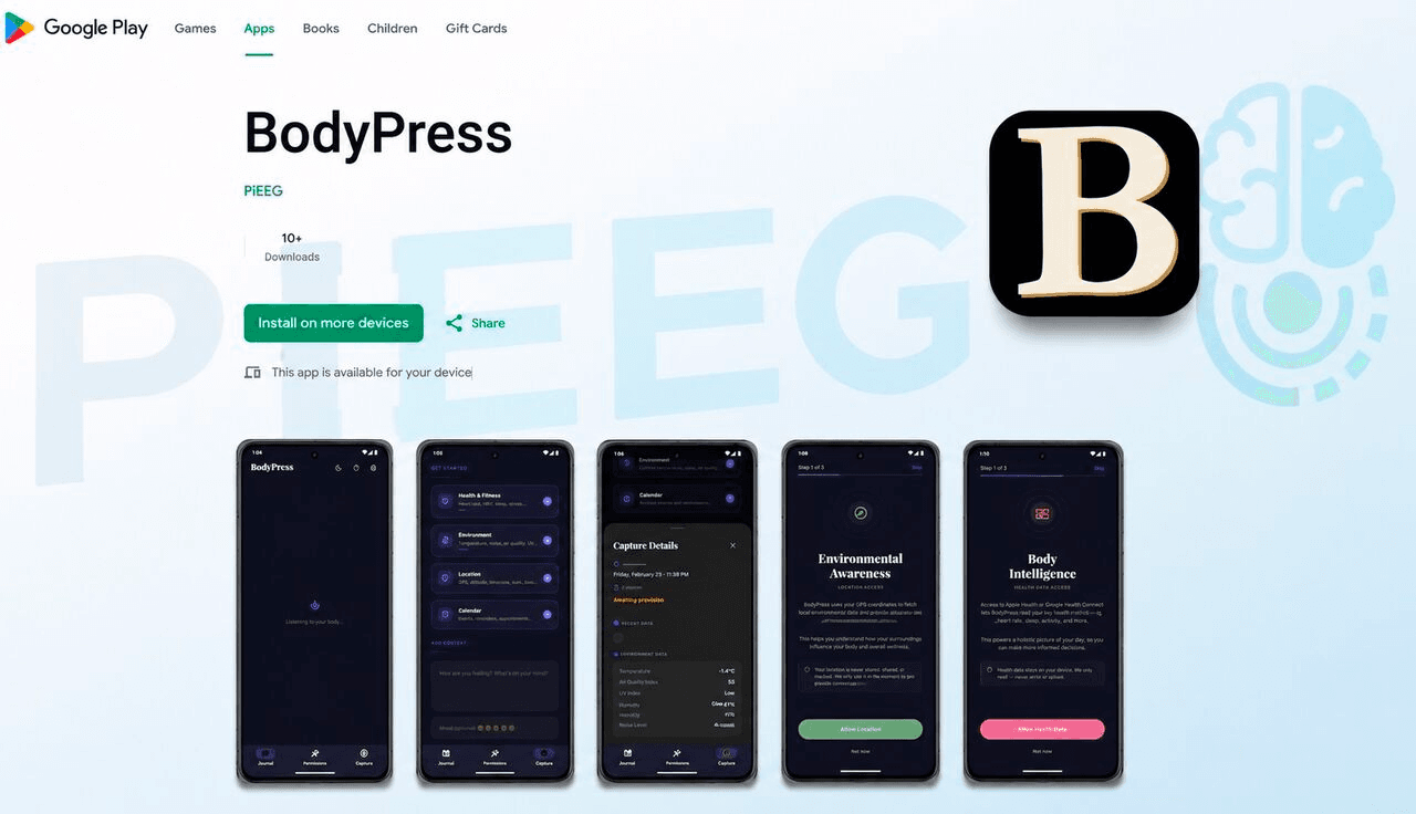 BodyPress App: Your Neural Data, Now in Your Pocket