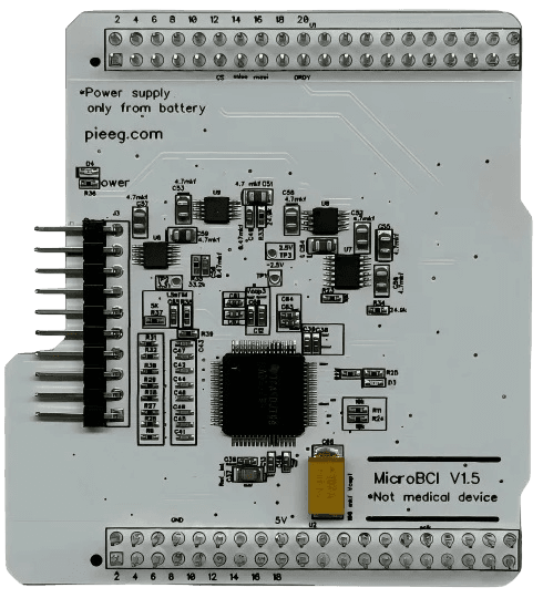 MicroBCI — connection diagram with EEG cap