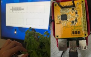 Device to measure signal from plant